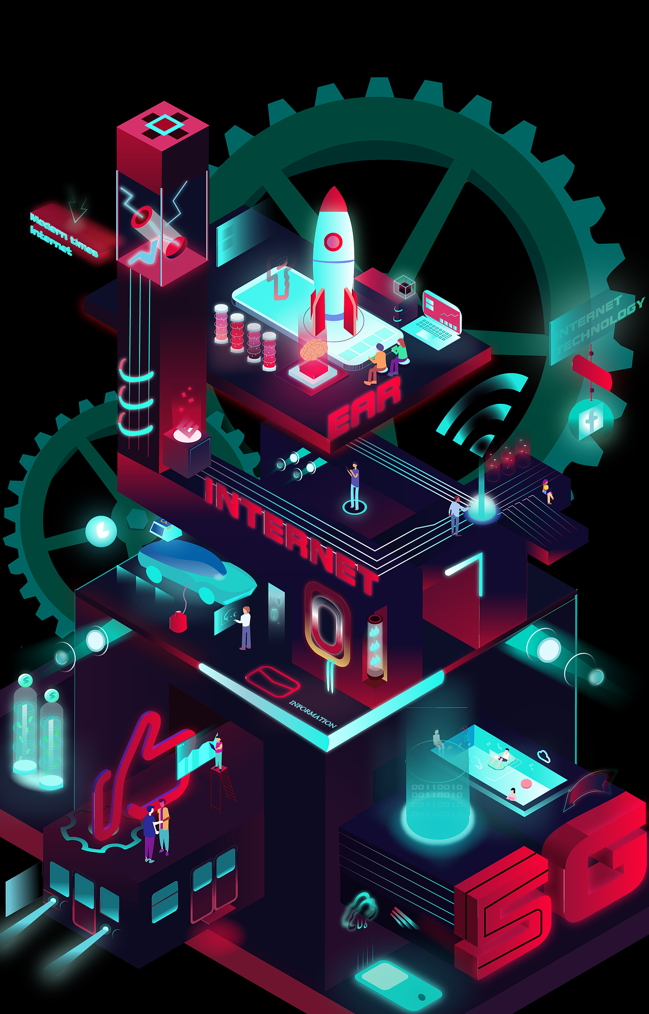 Modern Network（图ZMjYyOTY2ODE2） - 创作习作 - 站酷设计师萝啵原创素材 - 站酷ZCOOL