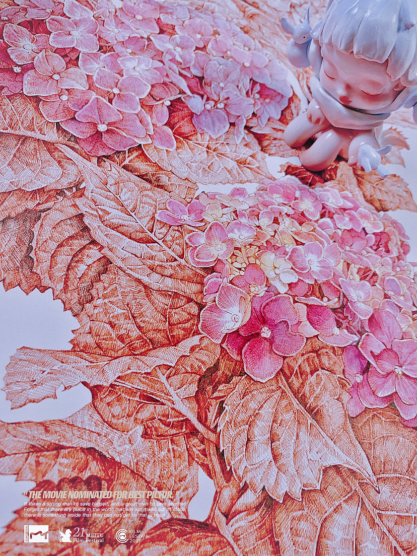 蘸水笔针管笔｜绣球花开（图ZMzUxNjI1OTA4） - 艺术插画 - 站酷设计师CatCastleDZ原创素材 - 站酷ZCOOL