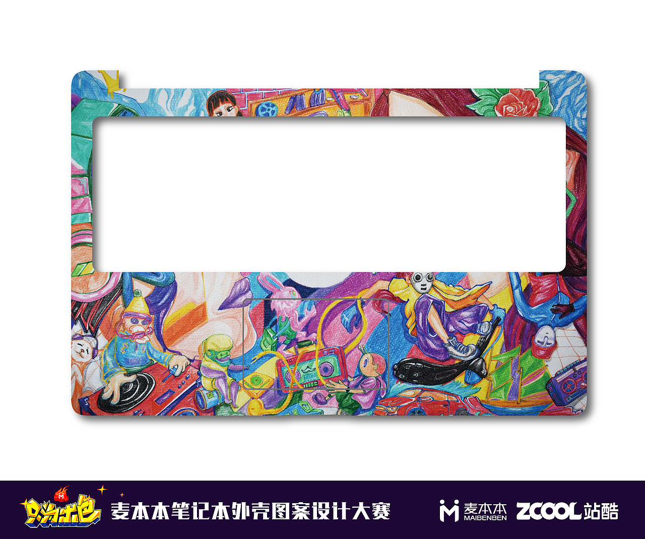 麦本本笔记本外壳图案设计大赛（图ZMTE5Mjg2MDA4） - 图案 - 站酷设计师wenlil原创素材 - 站酷ZCOOL