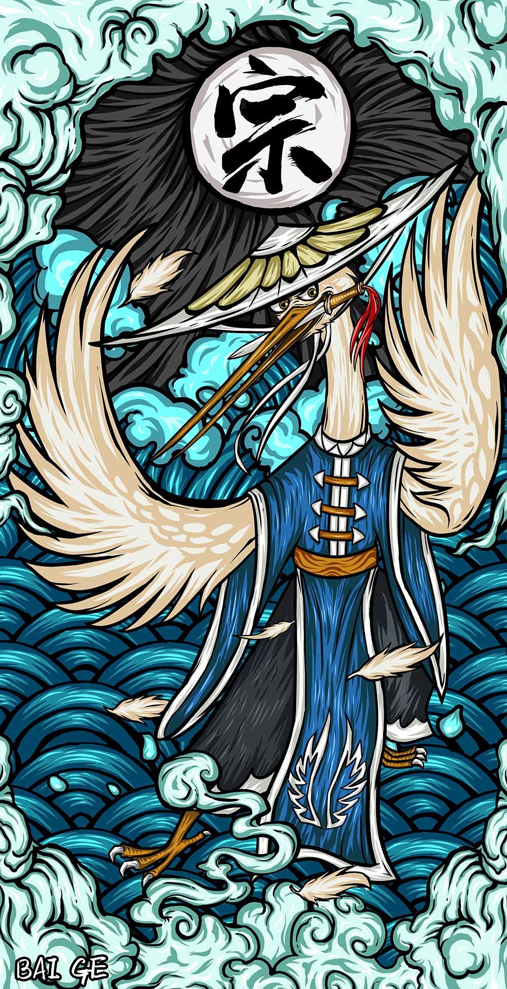 国潮|插画|商业插画|摆哥_原创作品-站酷zcool