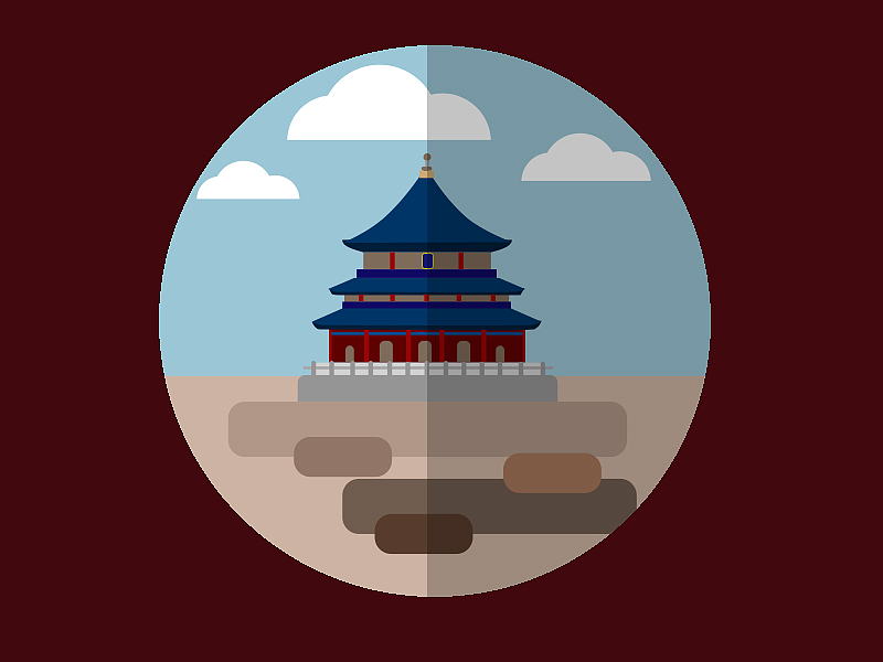 天坛（图ZMTcxMDI1MTA0） - 艺术插画 - 站酷设计师Z81570007原创素材 - 站酷ZCOOL