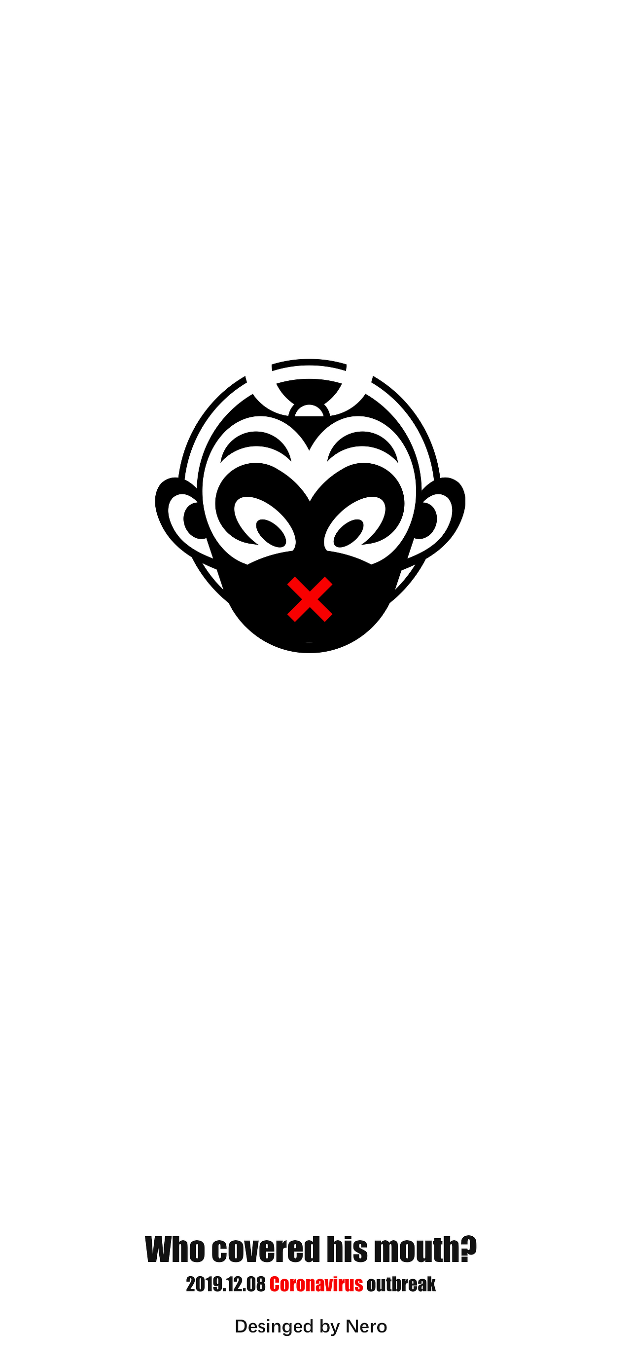 who covered his mouth?