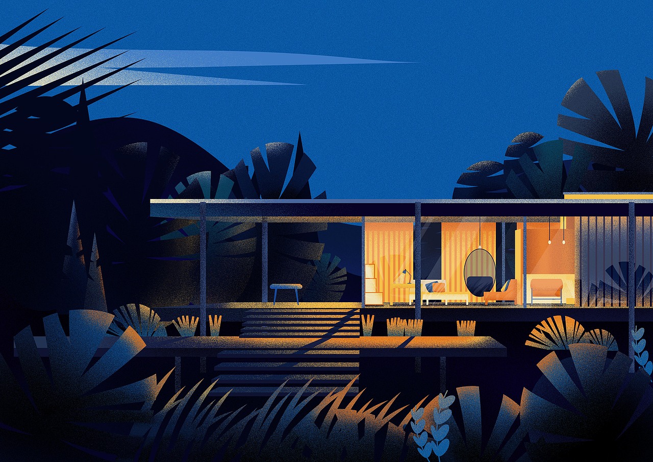 范斯沃斯住宅（图ZMTIzOTE5MzI4） - 创作习作 - 站酷设计师空腹不宜吃早餐原创素材 - 站酷ZCOOL