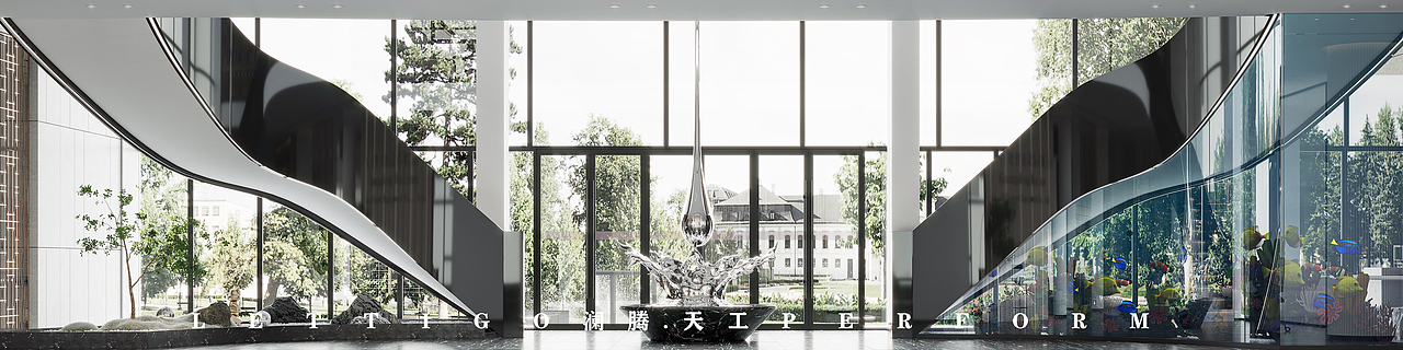 现代|办公楼（图ZMjk0NDU1MDg0） - 商业空间设计 - 站酷设计师澜腾天工W原创素材 - 站酷ZCOOL