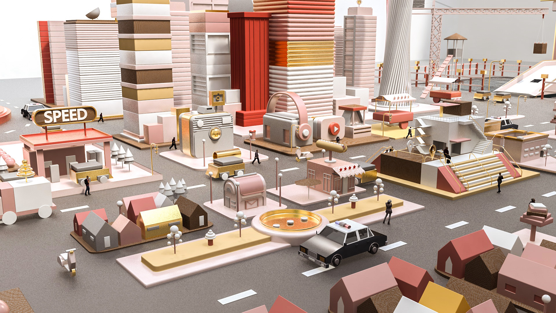 c4d建模|三维|场景|宇哥wo - 原创作品 - 站酷 (zcool)