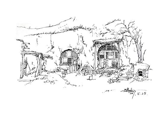 窑洞绘画】