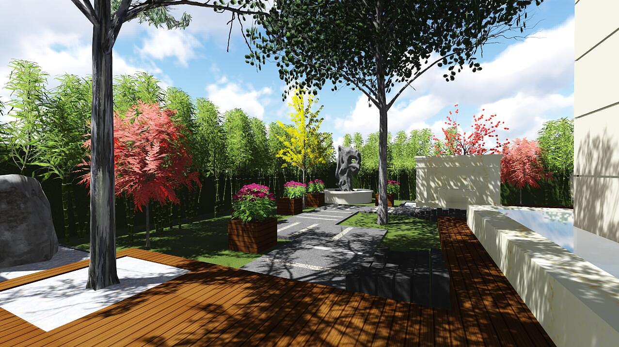 前院景观效果图