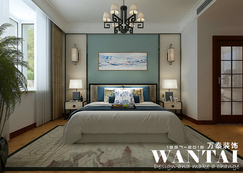 泰安华新山水居138m²新中式风格装修-设计师陈笑