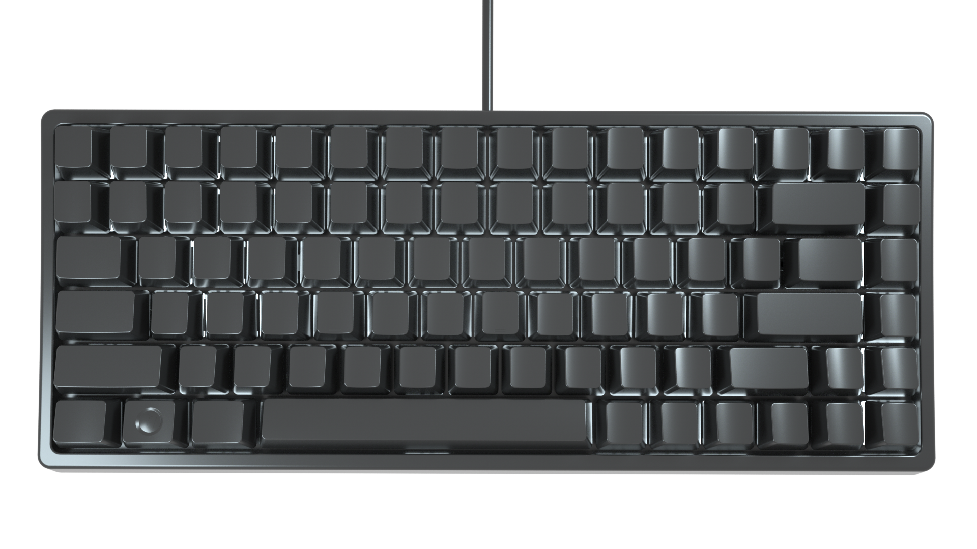 84键机械键盘c4d渲染图