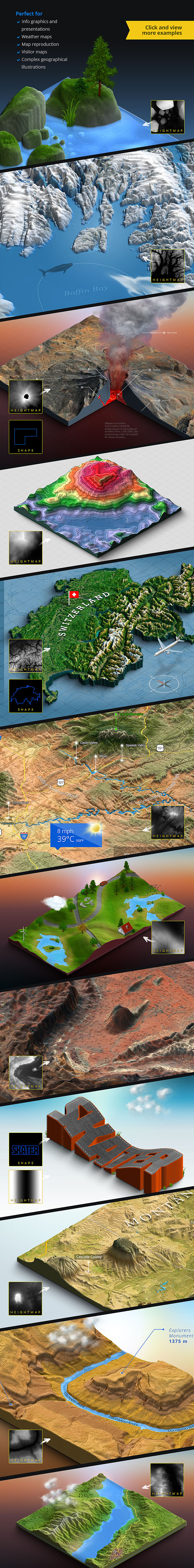 3D地图地形设计PS插件-3D Map Generator（汉化版）（图ZMTk4Njc4NzUy） - 其他三维 - 站酷设计师WeiShe_Design原创素材 - 站酷ZCOOL