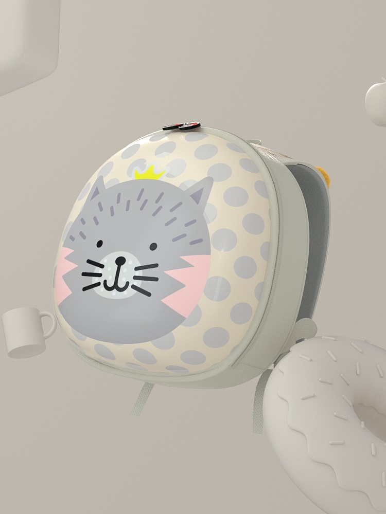 【C4D产品动画】幼童书包