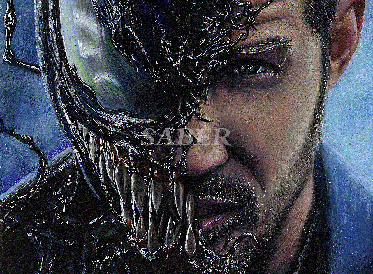 毒液—彩铅作品