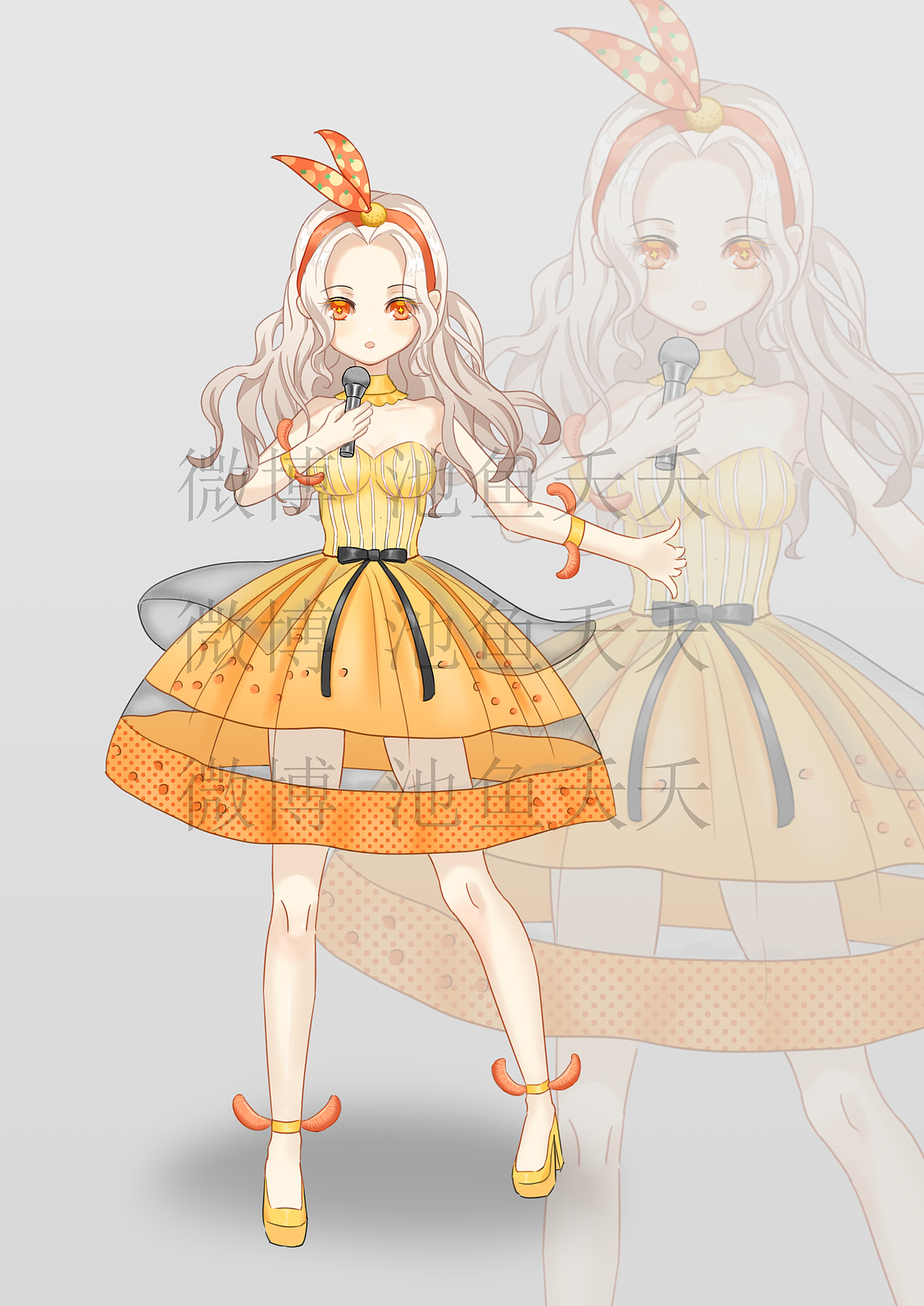 人设|插画|商业插画|池鱼夭夭_原创作品-站酷zcool