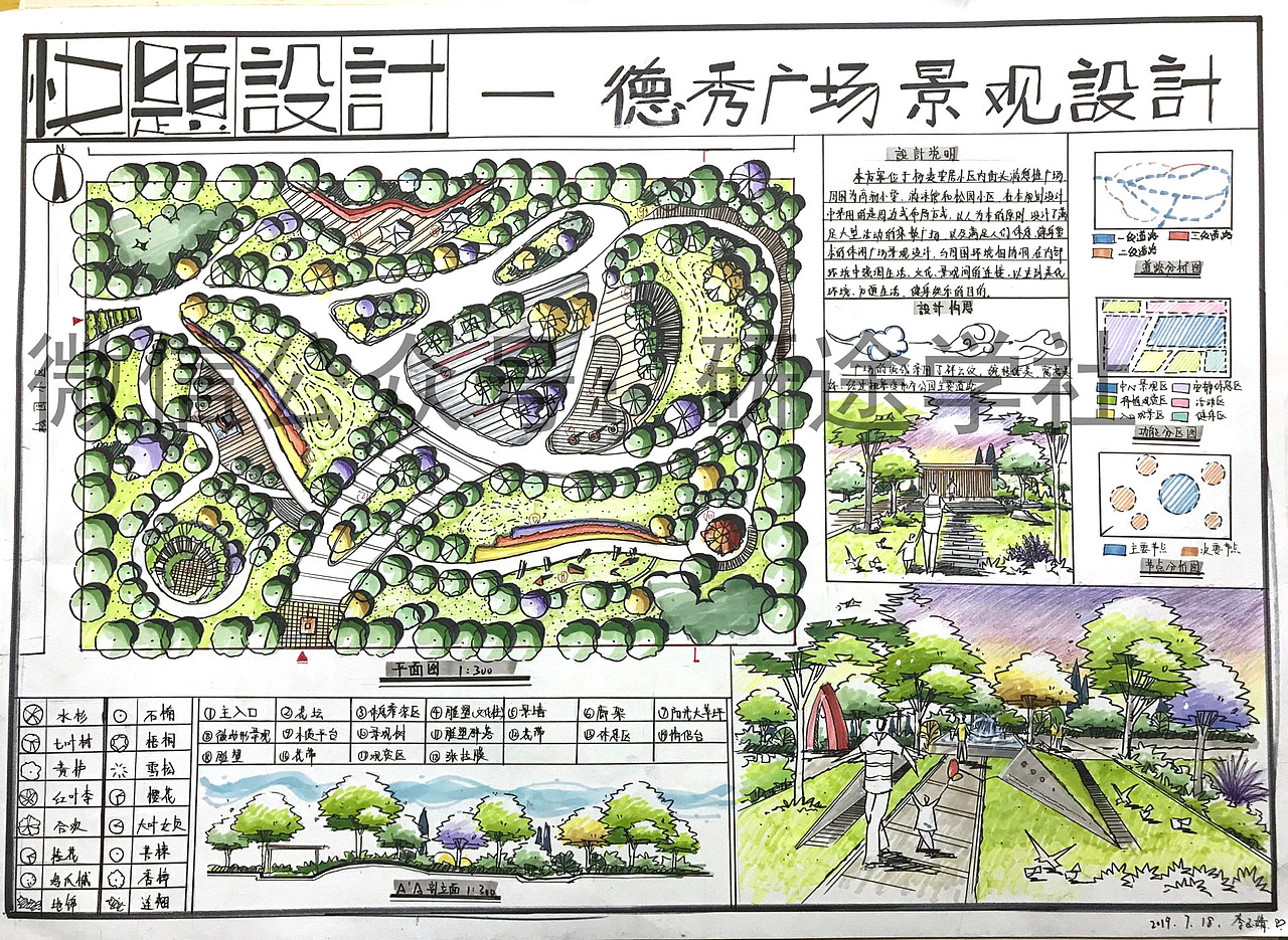 西农风景园林快题