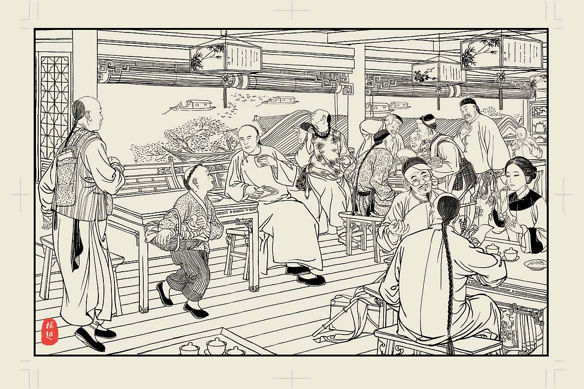 穿越 清代-连环画~插画（图ZNDM3ODI5MzY=） - 商业插画 - 站酷设计师杨越绘画原创素材 - 站酷ZCOOL