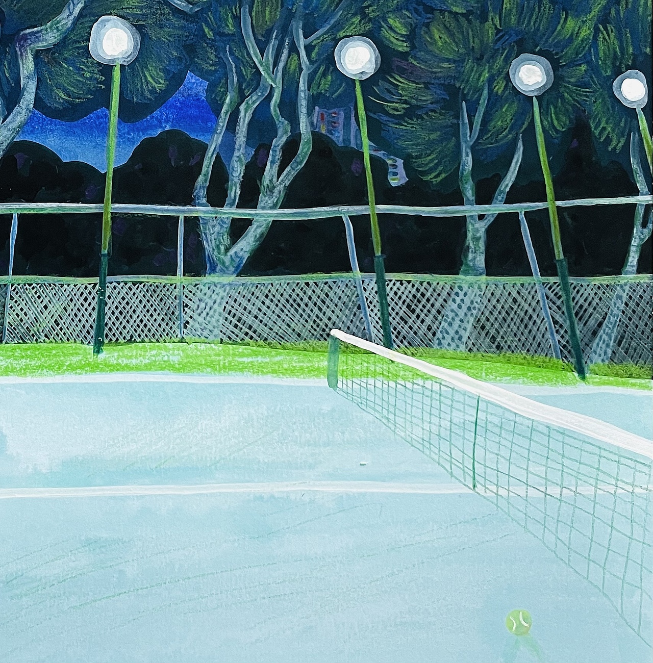 原创插画:网球记·系列组图