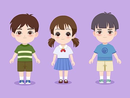 ip形象人物设计 —小学生