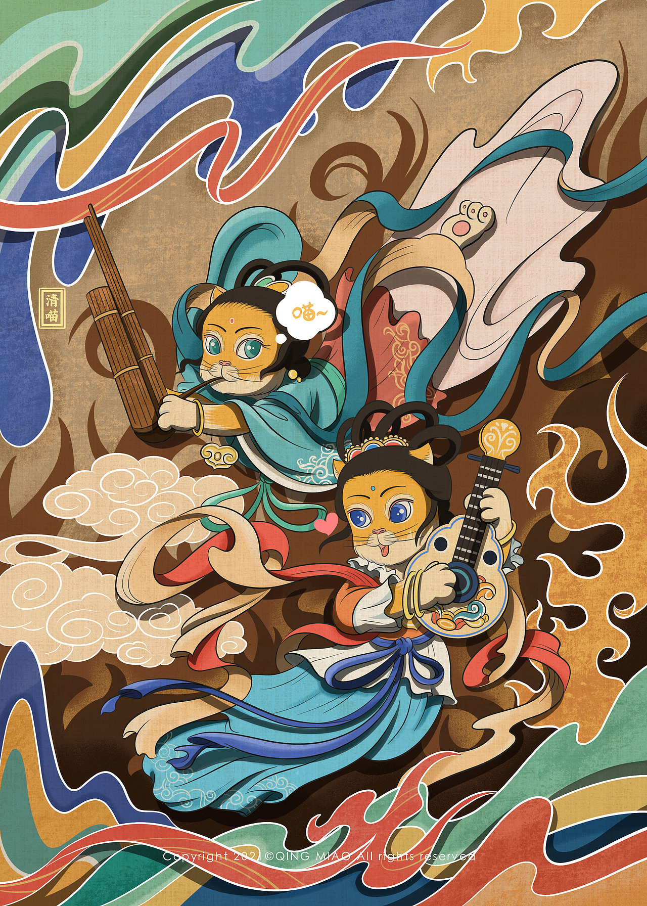 一喵一城系列（一）（图ZMjc5NTIyNTA0） - 创作习作 - 站酷设计师清喵原创素材 - 站酷ZCOOL