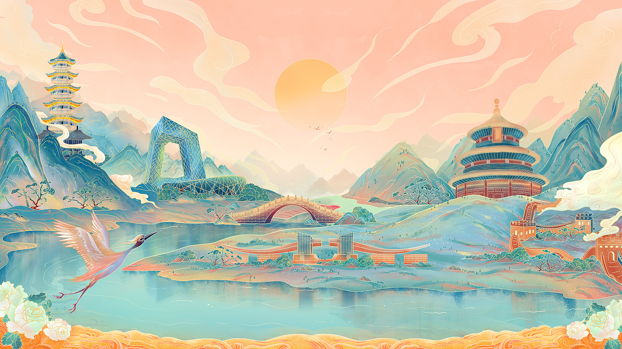 插画练习之国风(一)