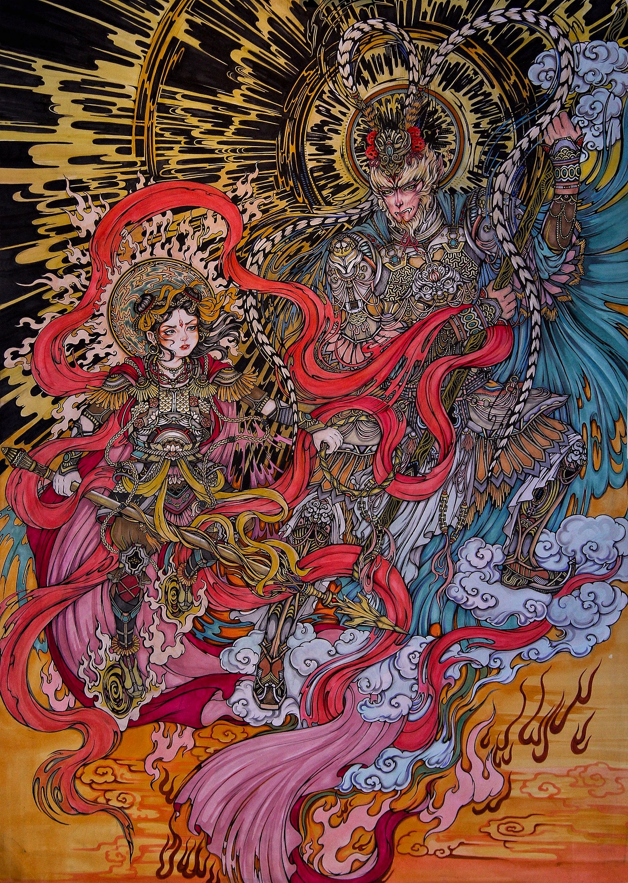 斗法——齐天大圣vs哪吒三太子