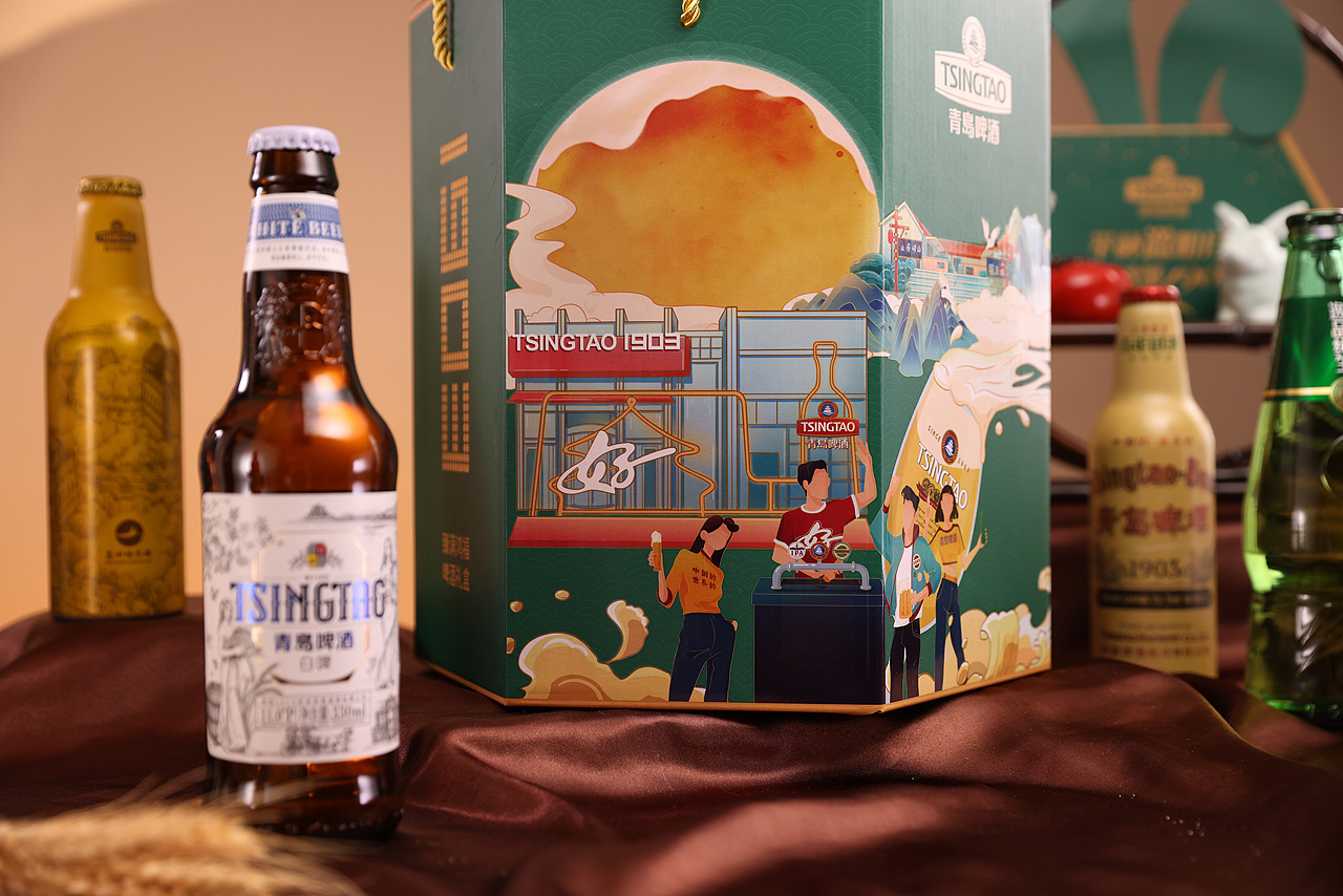 青岛啤酒 tsingtao 1903 2021年臻满·鸿福中秋礼盒