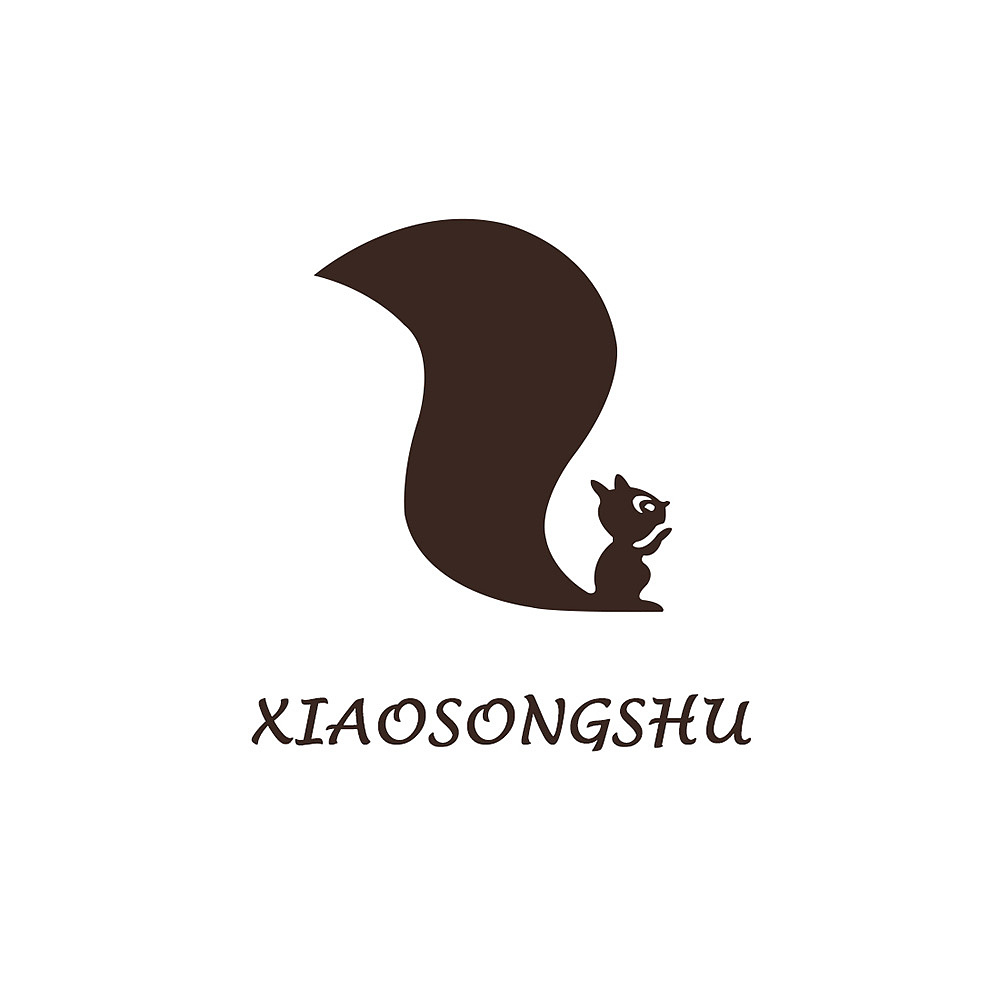 一组卡通风松鼠logo