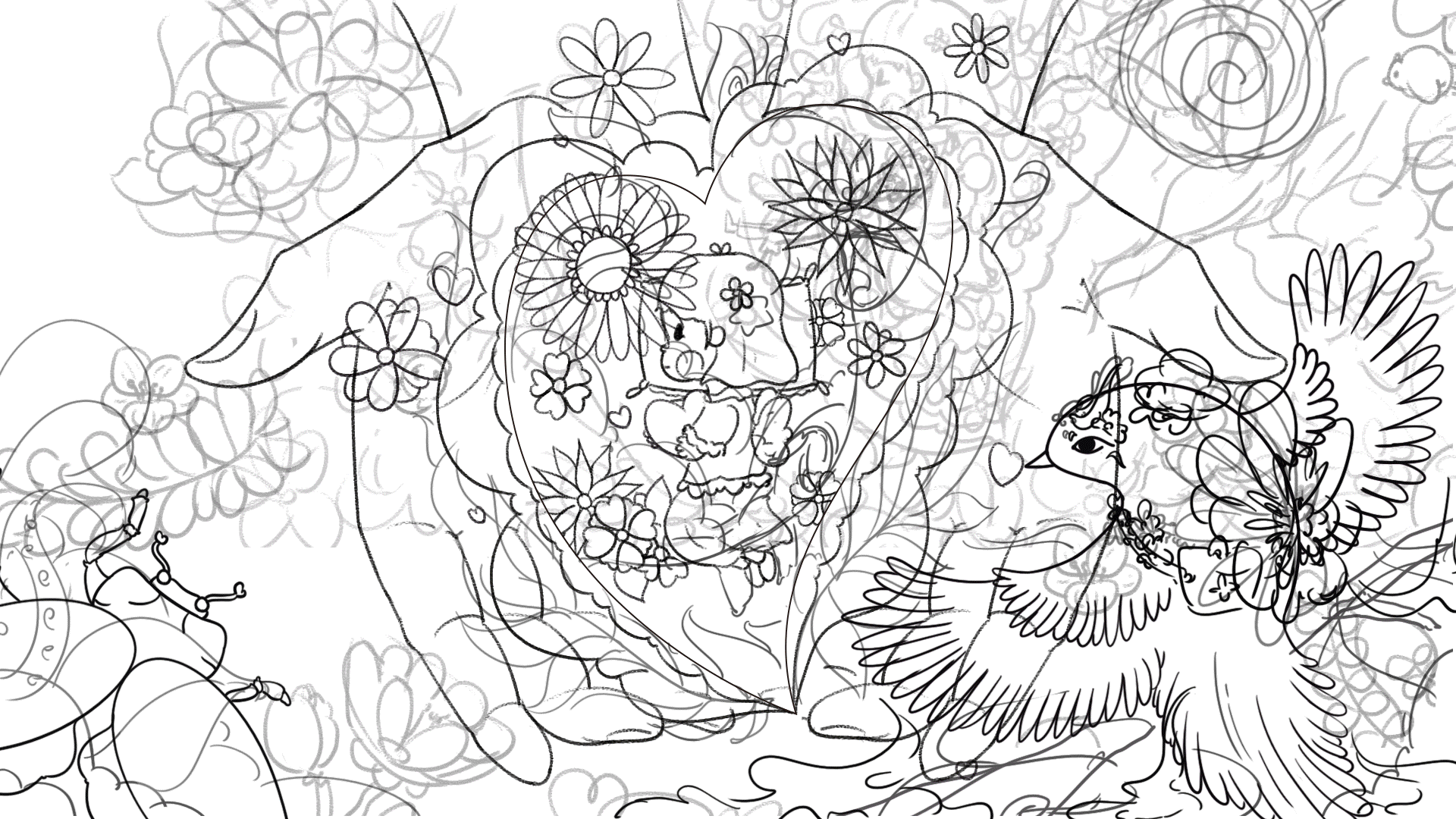 心相印——捧着心灵（图ZMzM3MTU0MzUy） - 商业插画 - 站酷设计师懒叔设计原创素材 - 站酷ZCOOL