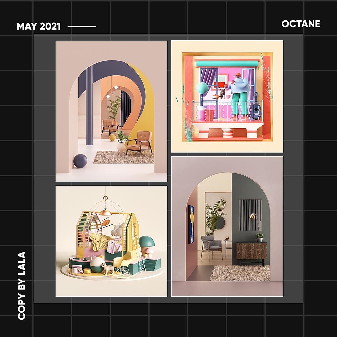 C4D+Octane渲染（图ZMjU0NjI3MTI4） - 场景 - 站酷设计师是啦啦啦原创素材 - 站酷ZCOOL