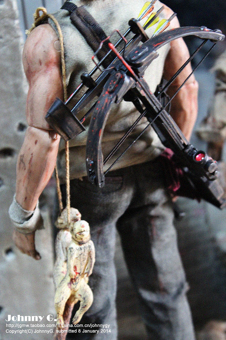 个人重口味旧化涂装 行尸走肉 超人气弩男+ 丧尸 仿真人偶（图ZMTM1MTA3ODA=） - 手办/模玩 - 站酷设计师JohnnyG原创素材 - 站酷ZCOOL