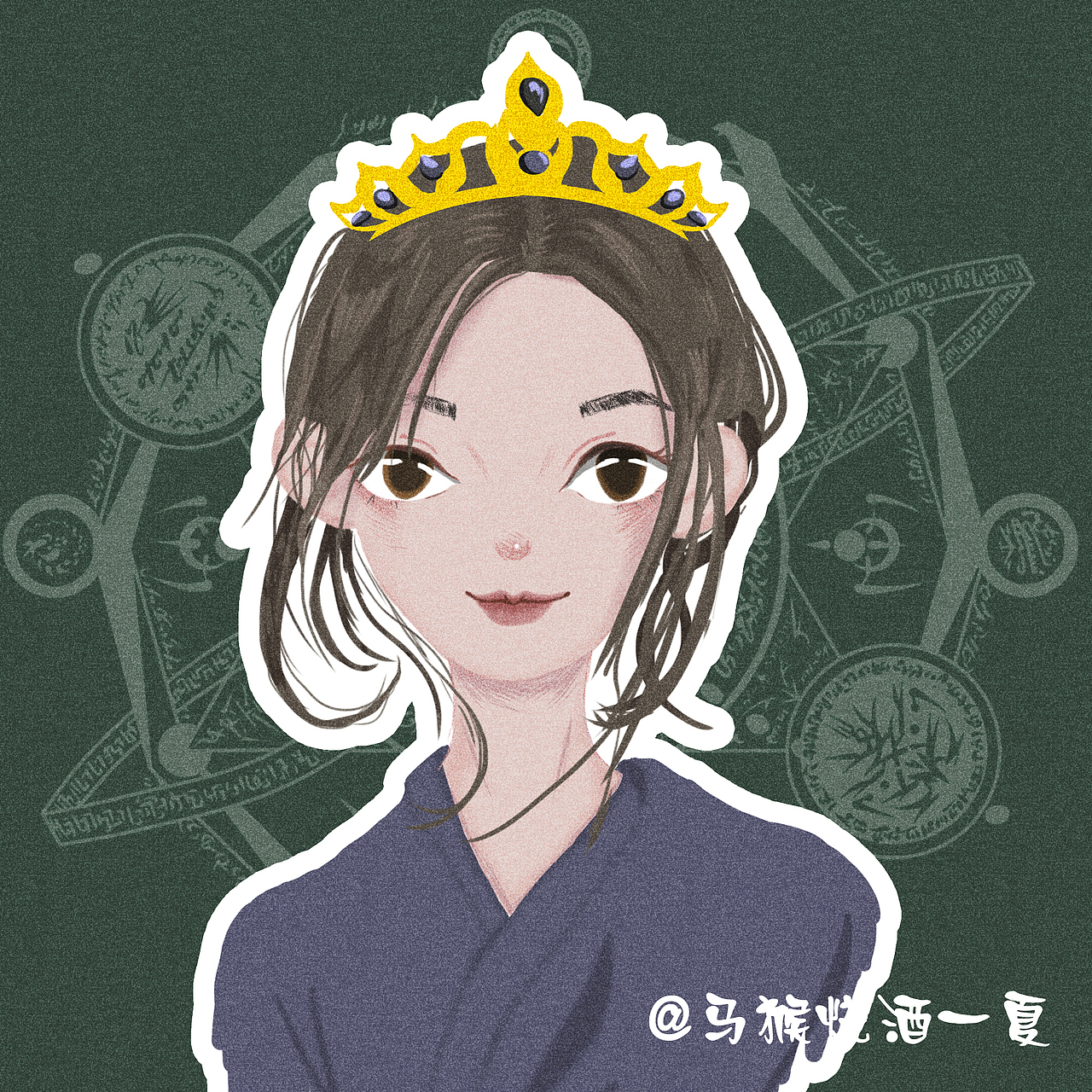 手绘头像（图ZMjA3NjgxNjAw） - 儿童插画 - 站酷设计师Z25446861原创素材 - 站酷ZCOOL