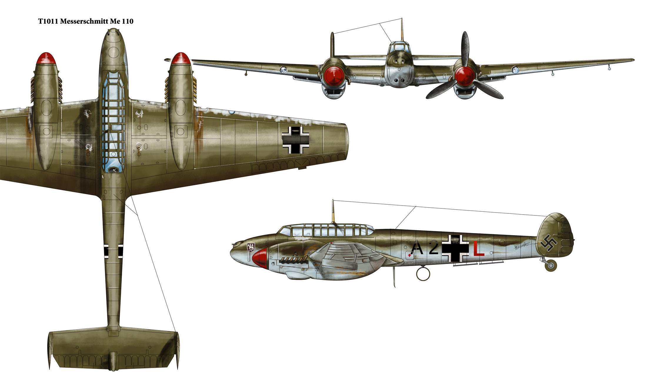 为展览做的一些航空类三视图