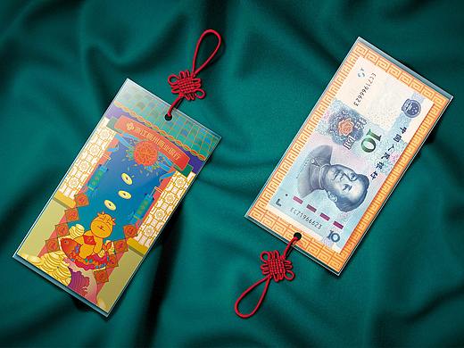 插画风文创礼品设计——用书签做“纸币收纳袋”