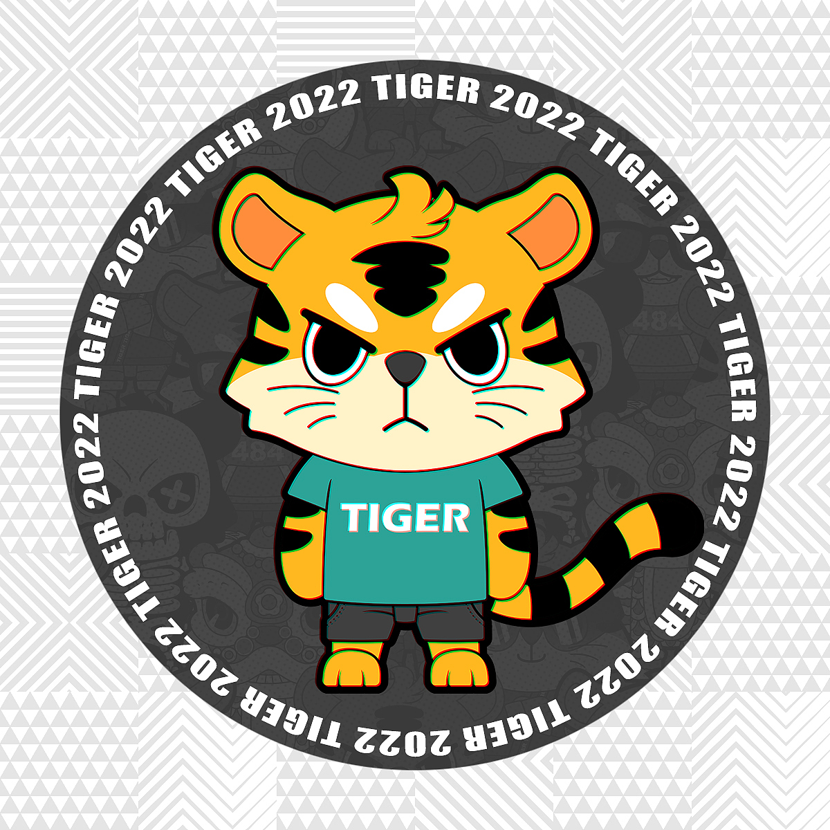 酷酷虎丨虎年卡通形象设计（图ZMjc5NjEwMzU2） - 创作习作 - 站酷设计师羽墨扬原创素材 - 站酷ZCOOL