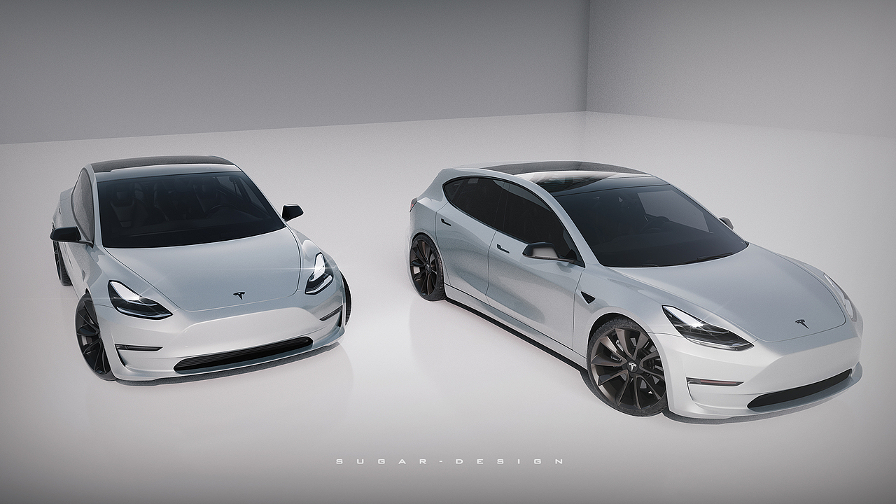 特斯拉最便宜的两厢车即将驾到！（图ZMjY2Mzk3OTMy） - 交通工具 - 站酷设计师sugarchow原创素材 - 站酷ZCOOL