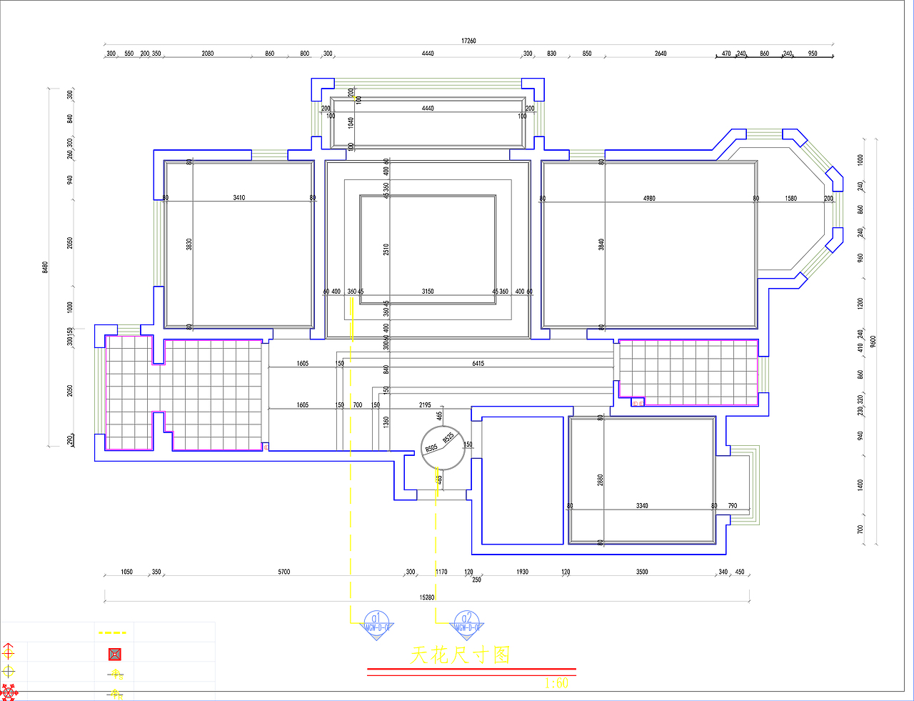 一套完整的现代家装施工图  效果图