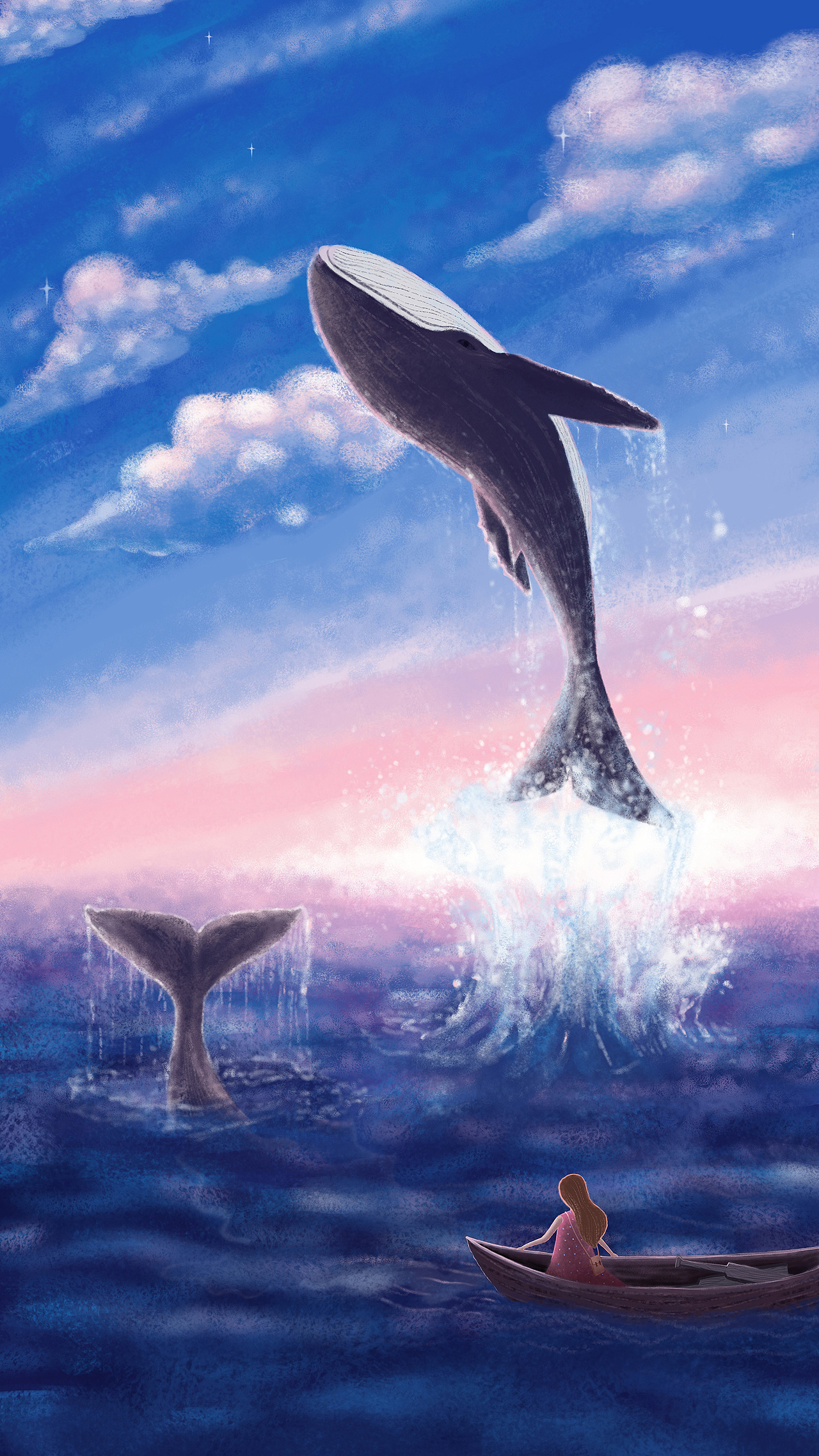 鲸（图ZMjY2MDk0NDg0） - 海报 - 站酷设计师冰山爱雪原创素材 - 站酷ZCOOL