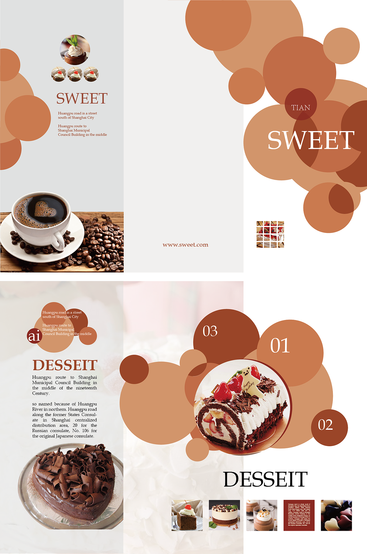 美食三折页（图ZMzYwMDI4OTI=） - 宣传物料 - 站酷设计师linlin2425原创素材 - 站酷ZCOOL