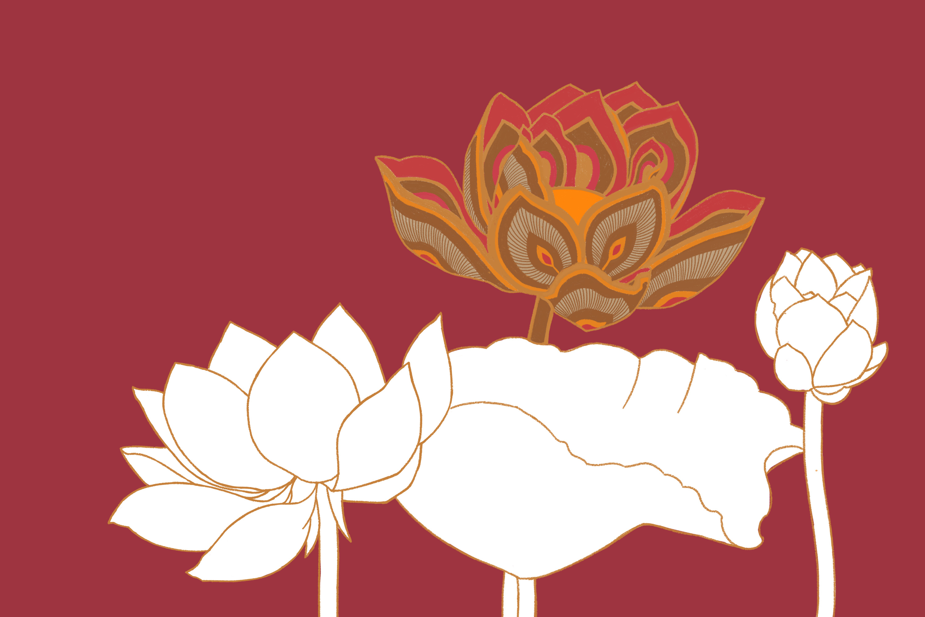 还是莲花~|插画|艺术插画|人鱼泡泡9 - 原创作品 - 站酷 (zcool)