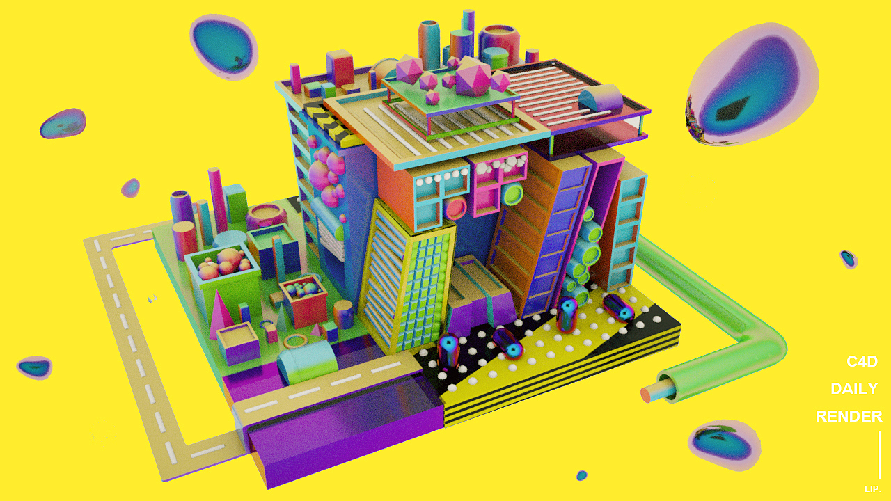 c4d oc 渲染个人测试练习（图ZMTExNDY1NTky） - 其他三维 - 站酷设计师曹纯Lip原创素材 - 站酷ZCOOL