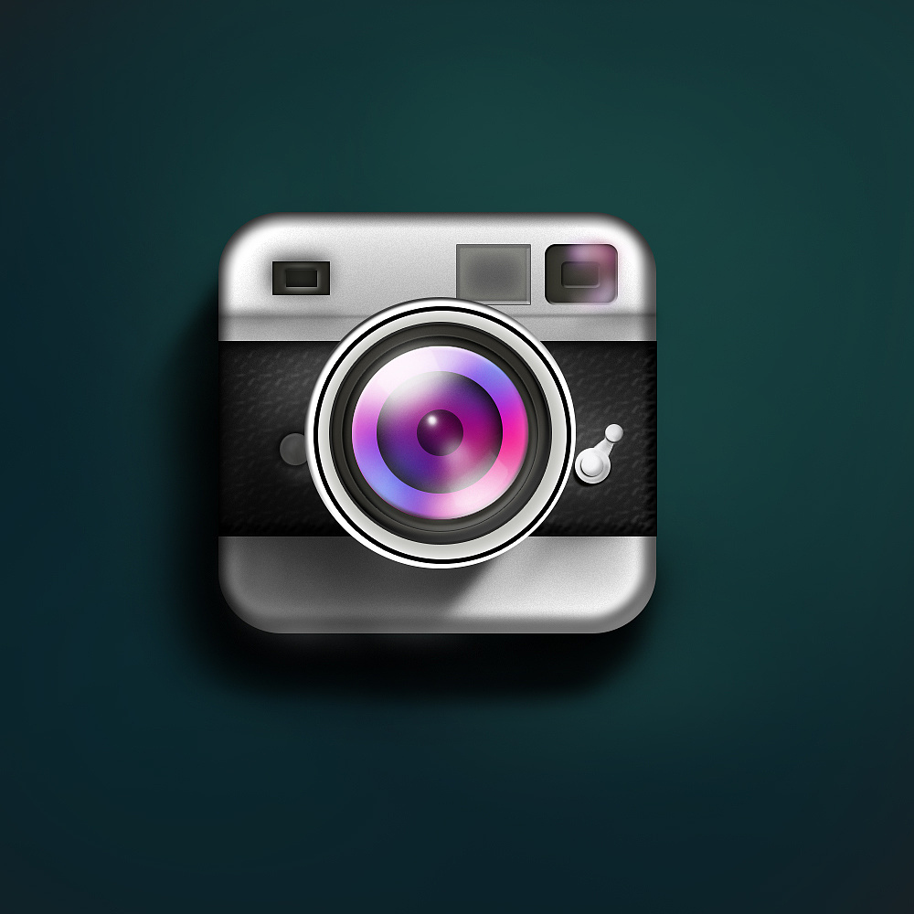相机icon临摹|ui|图标|yhy思密达 - 原创作品 - 站酷 (zcool)