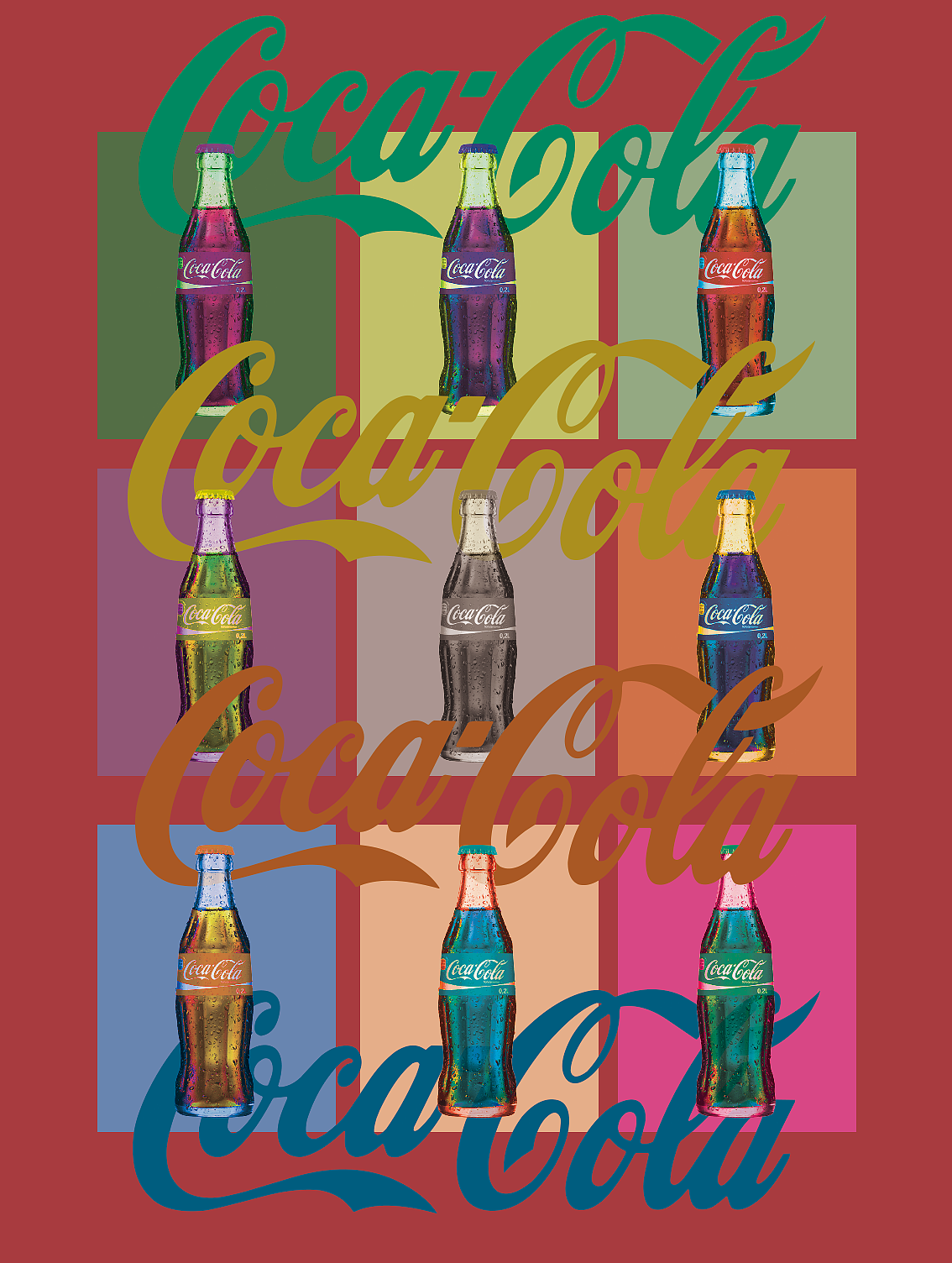 自制可口可乐海报