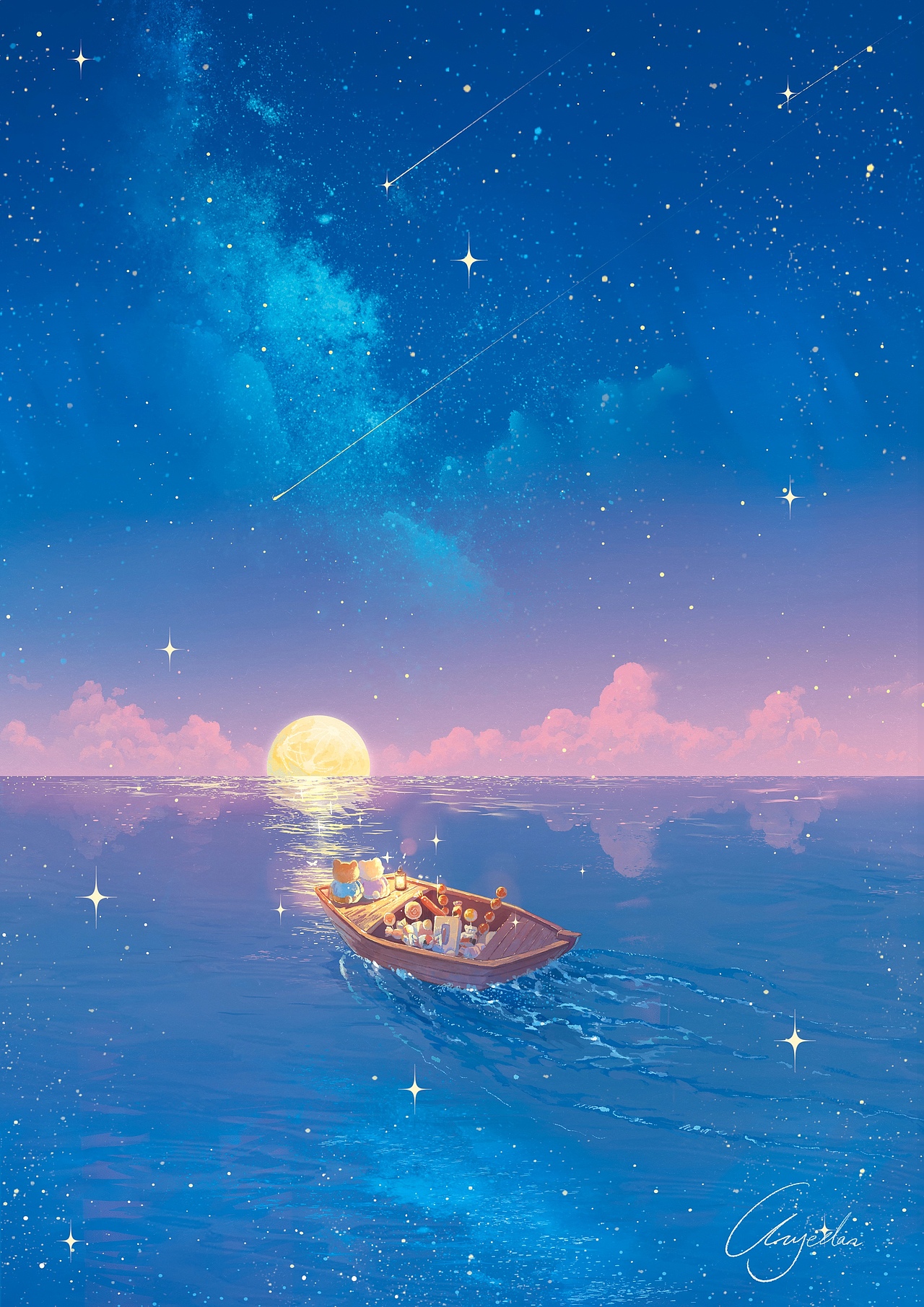 祈愿（图ZMzYxMDMzMTA0） - 艺术插画 - 站酷设计师茶叶蛋有点烫原创素材 - 站酷ZCOOL