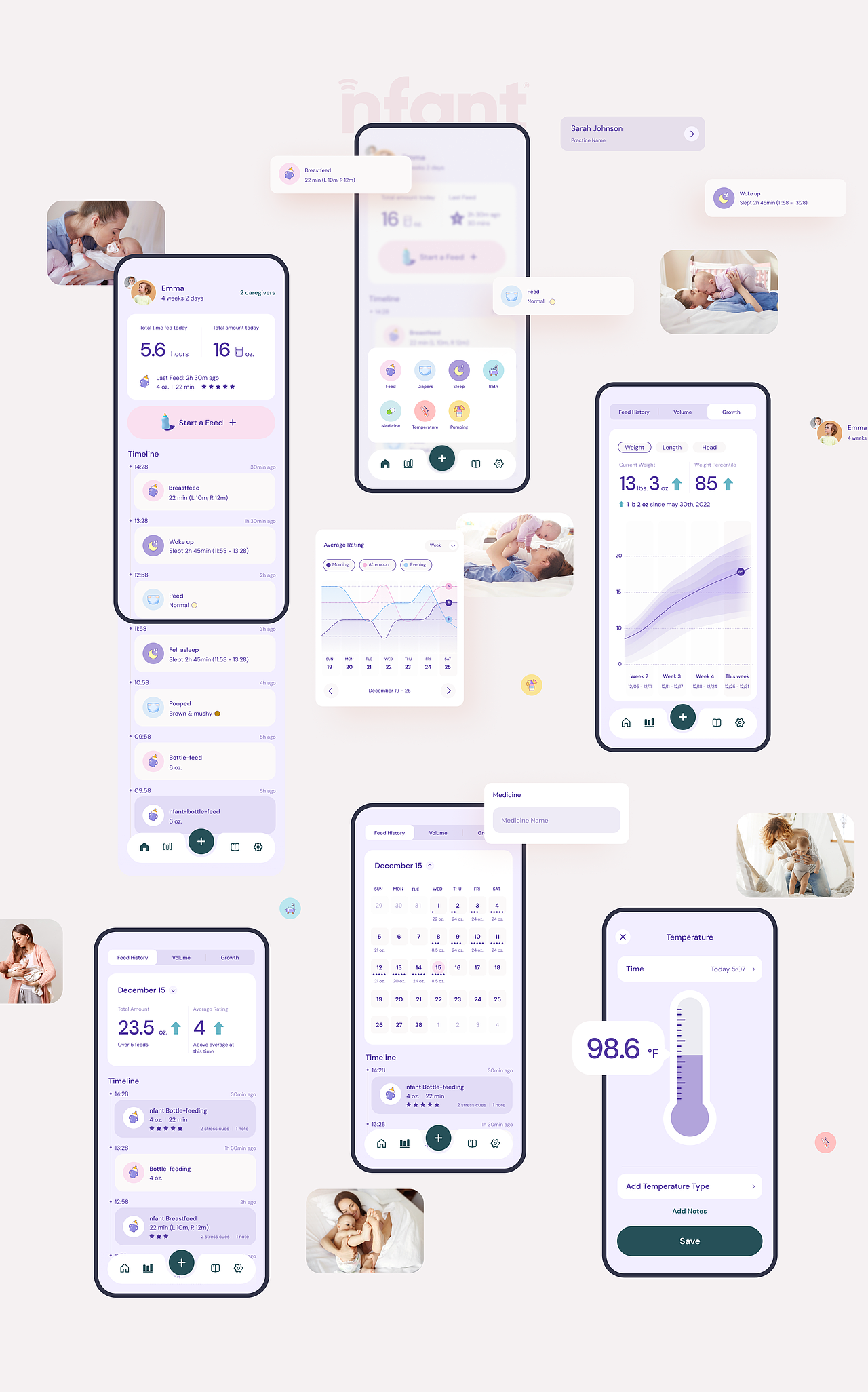Connected Feeding with the nfant® Tracker App（图ZMzYxODU1NzY4） - APP界面 - 站酷设计师dannniels原创素材 - 站酷ZCOOL