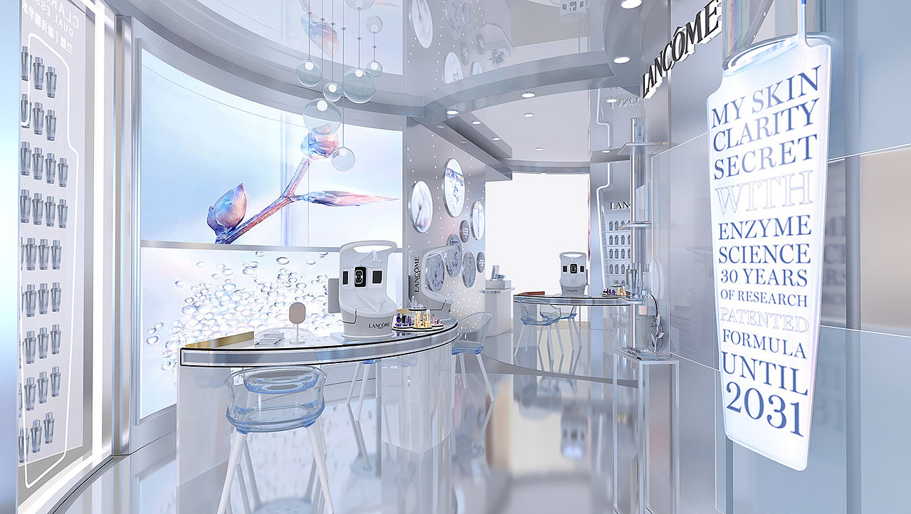 品牌化妆品装柜设计