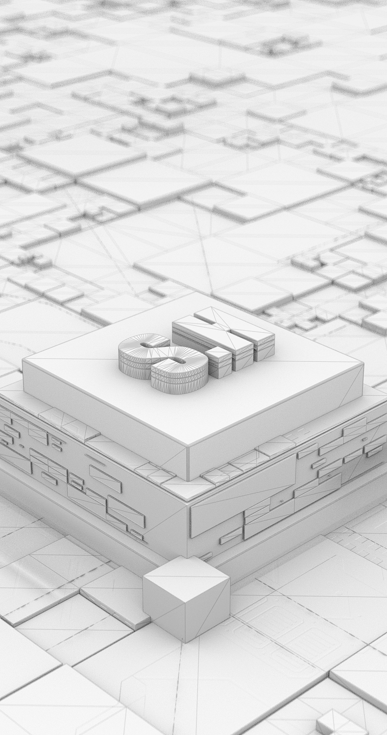 C4D建模渲染芯片酷炫特效光辉光效