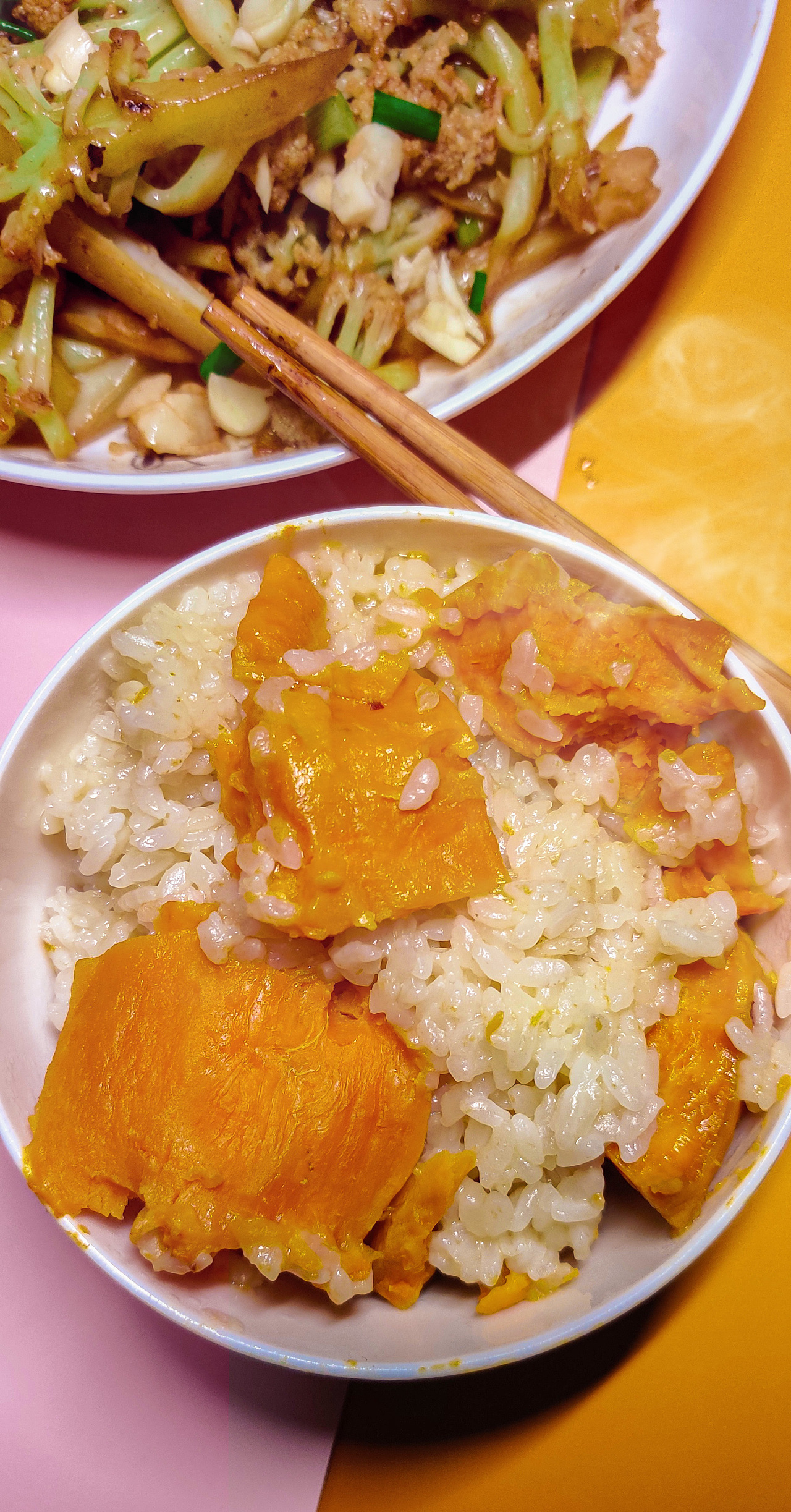 [手机摄影]一碗红薯干饭