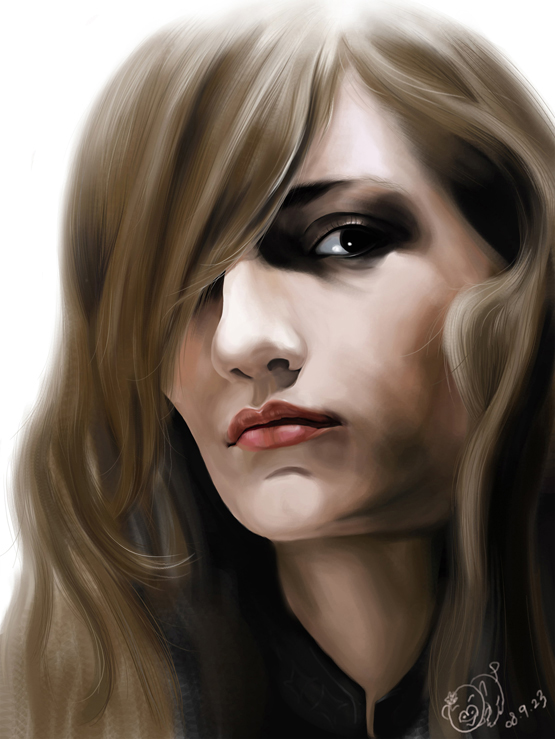 第一张用ps学画的画(只用了一种画笔,一个笔擦.