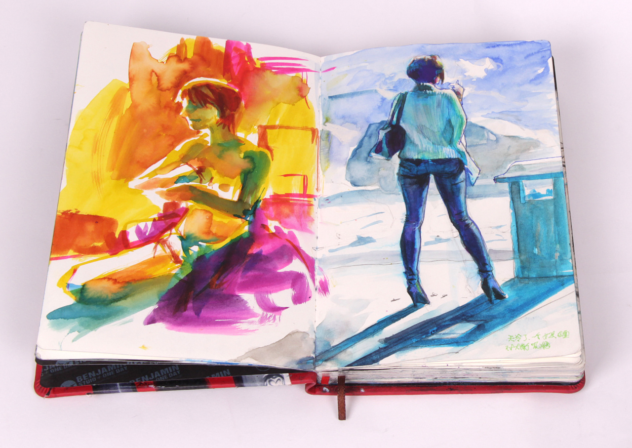 本杰明手绘系列——画本上的美女第四季|插画|其他插画|benjamin