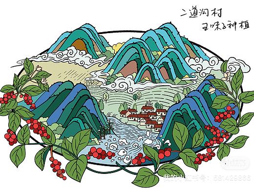 国道G331三道沟文旅创意（个人主页-ZNjg3NzkzMjQ=） - 商业插画 - 站酷设计师含涵99原创素材 - 站酷ZCOOL