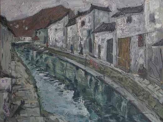 南朝楼台油画图组